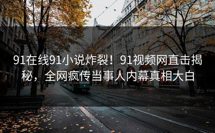 91在线91小说炸裂！91视频网直击揭秘，全网疯传当事人内幕真相大白