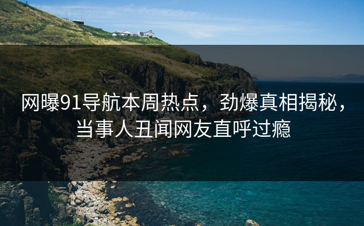 网曝91导航本周热点，劲爆真相揭秘，当事人丑闻网友直呼过瘾